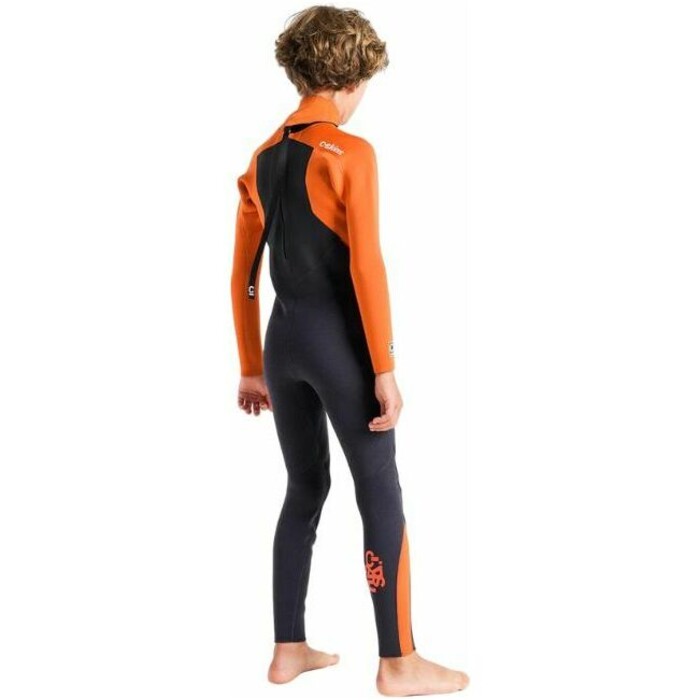 2024 C-Skins Junior Legend 3/2mm GBS Back Zip Wetsuit C-LE32JBZ - Anthracite / Burnt Orange / Black